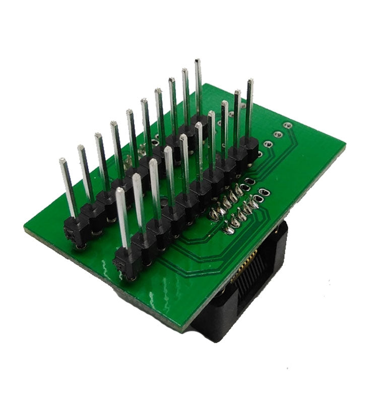 SSOP20 TSSOP20 OTS-28-0.65-01 Enchufe adaptador de pin de contacto dual chapado en oro con chip