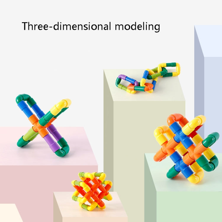 Los bloques huecos plásticos educativos del tubo de los niños ensamblaron el juguete 72 PC/sistema, Plastic Pipe Building Blocks