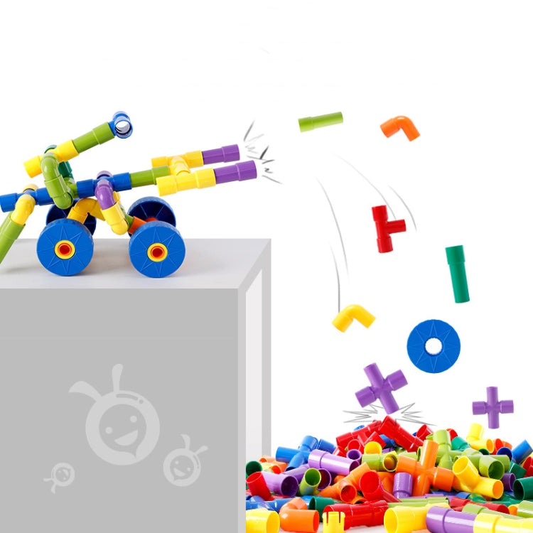Los bloques huecos plásticos educativos del tubo de los niños ensamblaron el juguete 72 PC/sistema, Plastic Pipe Building Blocks