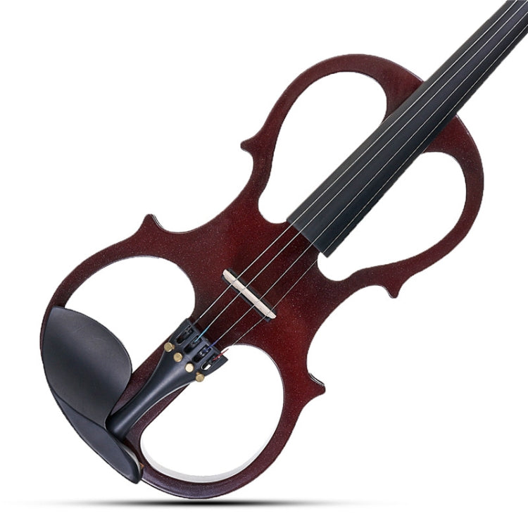 YS030 Violín electrónico manual de madera 4/4 para principiantes, con bolsa, Rojo de vino, Blanco, Negro