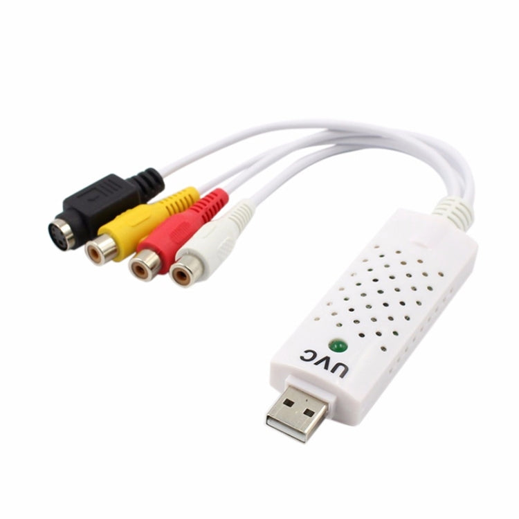 Adaptador de tarjeta de captura de audio y video USB 2.0 portátil VHS a DVD Captura de video para Win7 / Win8 / XP / Vista, unidad libre