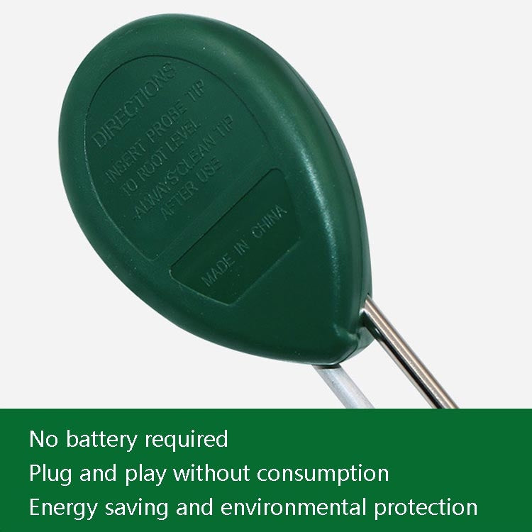 Detector de suelo 3 en 1, valor de PH, pluma de prueba de intensidad de luz, cabeza redonda, medidor de humedad seca del suelo, 3 In 1