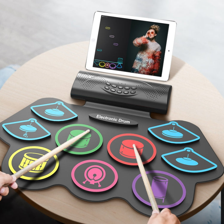 Juego de batería Bluetooth MD862M para principiantes Aprende a tocar batería electrónica portátil, MD862M