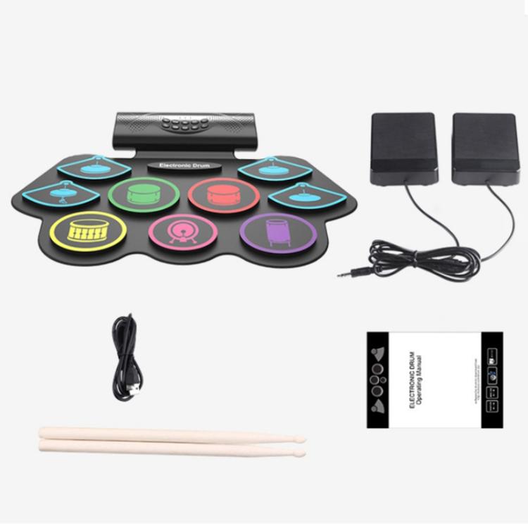 Juego de batería Bluetooth MD862M para principiantes Aprende a tocar batería electrónica portátil, MD862M