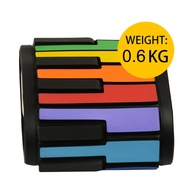 HUA008-49 Piano plegable enrollado a mano de 49 teclas Piano de color para niños, 49-Key