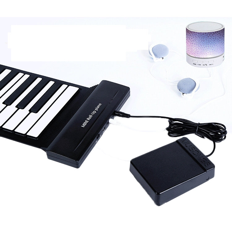 MIDI88 Piano plegable enrollado a mano de 88 teclas, teclado suave MIDI profesional, práctica simulada, Piano electrónico portátil, 88-Key