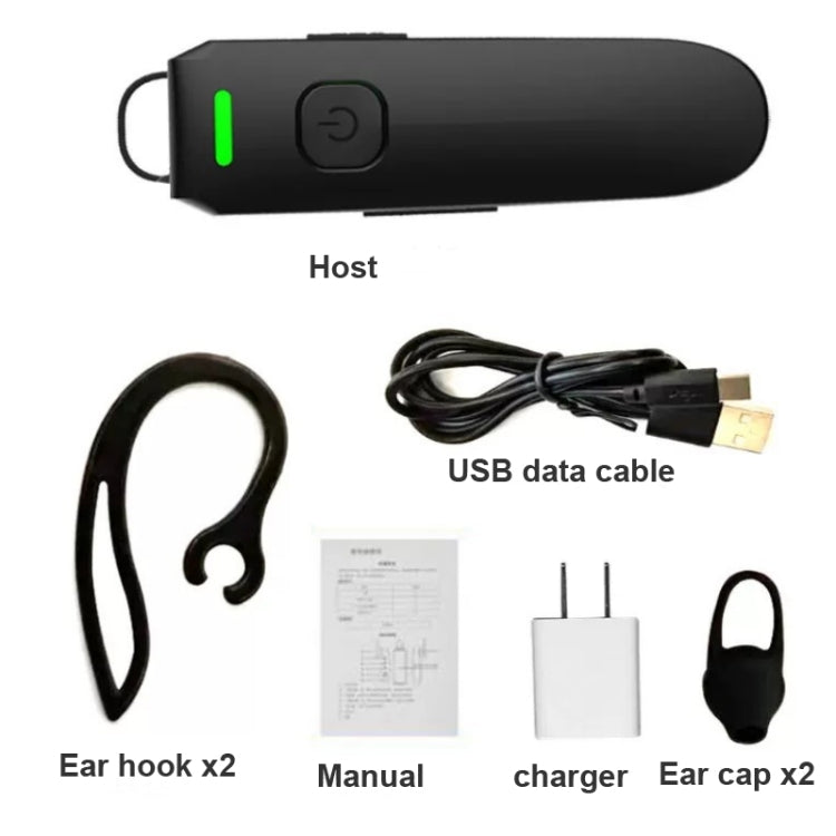 A08 Mini gancho para la oreja Walkie Talkie inalámbrico Mini Walkie Talkie para exteriores Walkie Talkie inalámbrico Bluetooth
