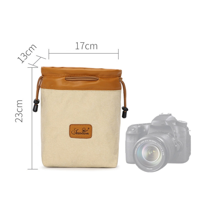 S.C.COTTON Bolsa con forro impermeable protección digital bolsa portátil para lentes SLR bolsa para micro cámara individual bolsa para fotografía, Beige L, Carbon Black L, Gray L, Beige M, Carbon Black M, Gray M, Beige S, Carbon Black S, Gray S