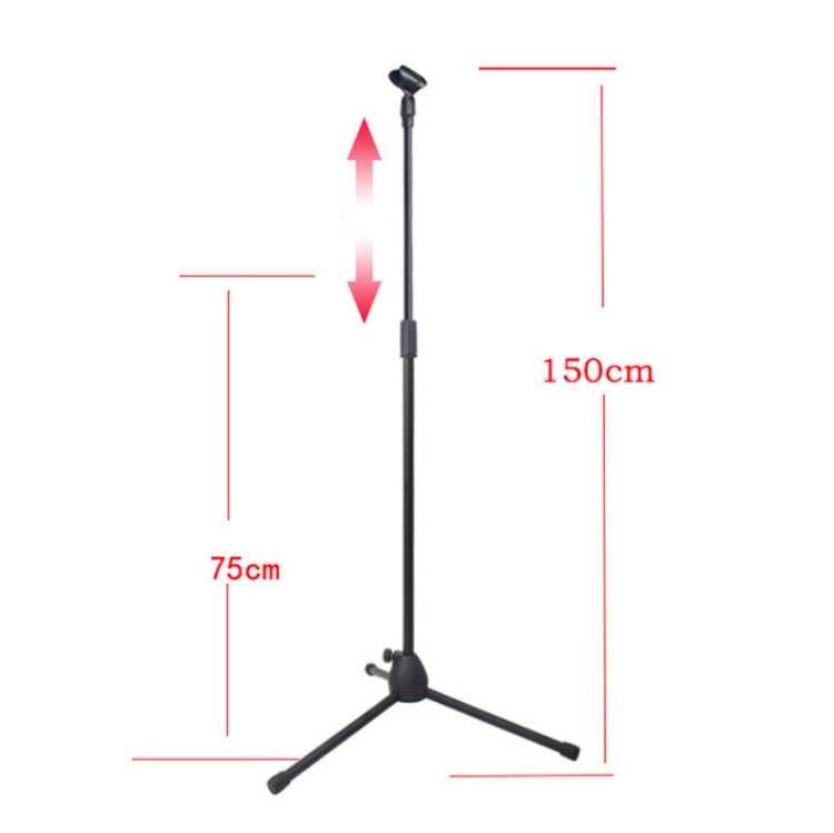 Soporte de elevación para micrófono en vivo, soporte para micrófono de suelo, trípode Vertical para puesta en escena, ML01, ML02, ML03