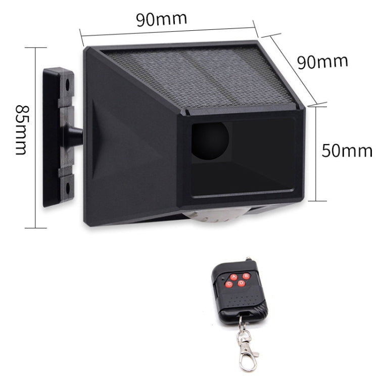 N911F 129dB Control remoto inalámbrico Solar Inducción del cuerpo humano Alarma de luz de sonido, N911F