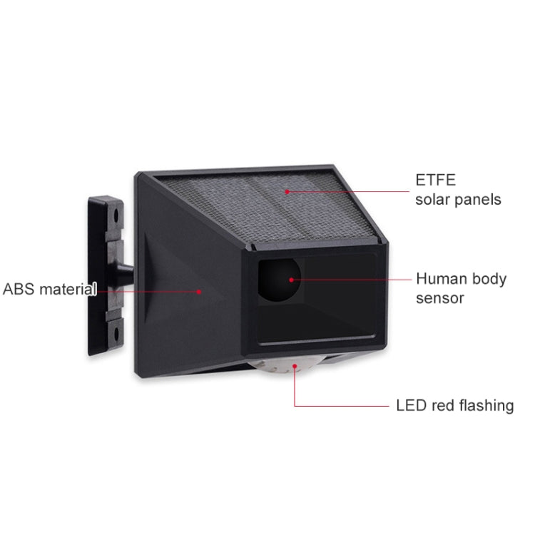 N911F 129dB Control remoto inalámbrico Solar Inducción del cuerpo humano Alarma de luz de sonido, N911F