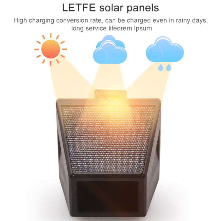N911F 129dB Control remoto inalámbrico Solar Inducción del cuerpo humano Alarma de luz de sonido, N911F