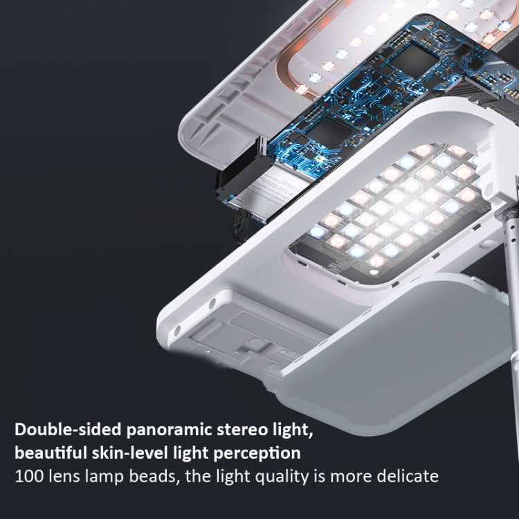 V6 1.3m Soporte inalámbrico de transmisión en vivo Luz de relleno de belleza Soporte plegable multifunción para exteriores