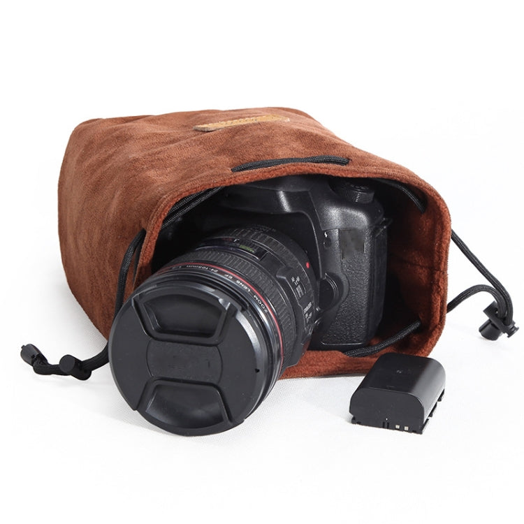 S.C.COTTON Liner Bolsa para lentes SLR portátil con protección digital a prueba de golpes Bolsa para cámara micro individual, Square Khaki L, Square Blue L, Square Gray L, Square Brown L, Square Black L, Square Khaki M, Square Blue M, Square Gray M    ...