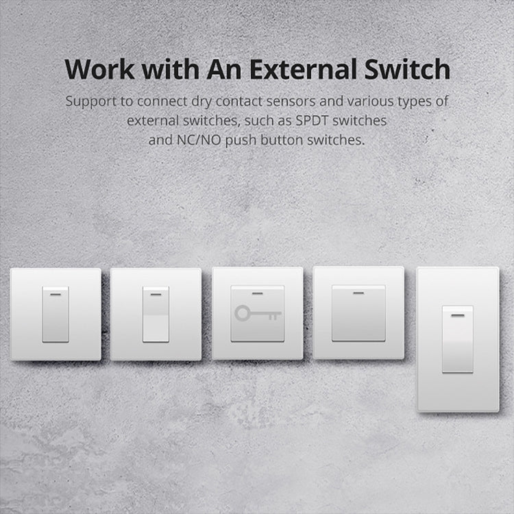 Sonoff MINIR2 Dual-Control WIFI Smart Switch DIY Pequeñas piezas de modificación