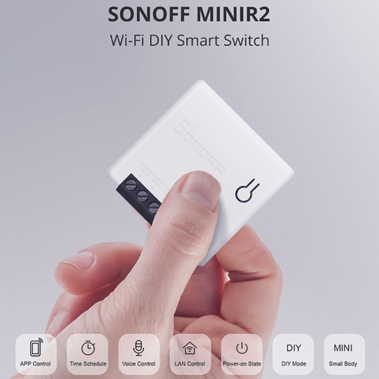 Sonoff MINIR2 Dual-Control WIFI Smart Switch DIY Pequeñas piezas de modificación