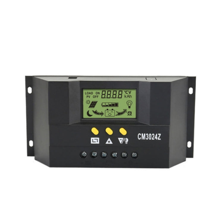 CM3024Z 12V24V 30A Controlador solar Pantalla LCD Controlador de carga solar, CM3024Z 30A