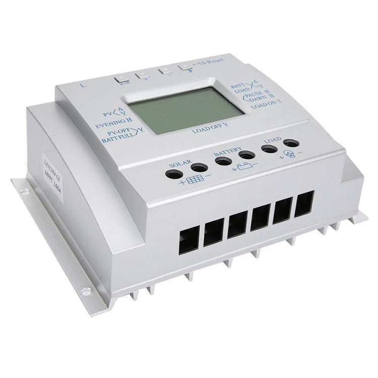 L60 12V / 24V 60A Controlador solar Voltaje de potencia Pantalla LCD Controlador de carga solar