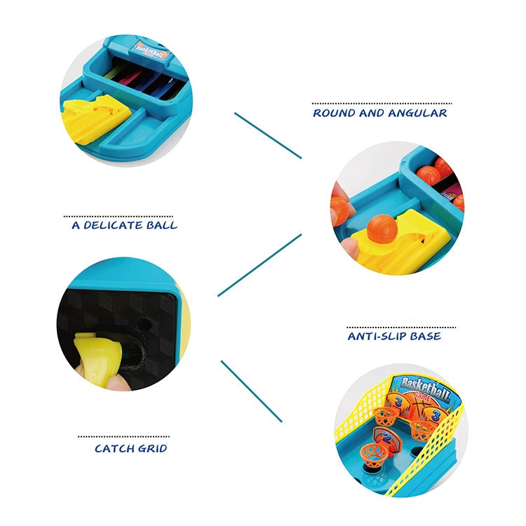 Mini juego de baloncesto de escritorio, soporte, máquina de disparo de dedo, juguetes interactivos para padres e hijos, Mini Desktop Basketball
