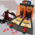 2 uds., juguetes de baloncesto de doble batalla, catapulta de dedo para niños, cancha de baloncesto, juego de disparos de escritorio para padres e hijos, 2 PCS Double Battle Basketball