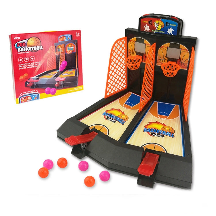 2 uds., juguetes de baloncesto de doble batalla, catapulta de dedo para niños, cancha de baloncesto, juego de disparos de escritorio para padres e hijos, 2 PCS Double Battle Basketball