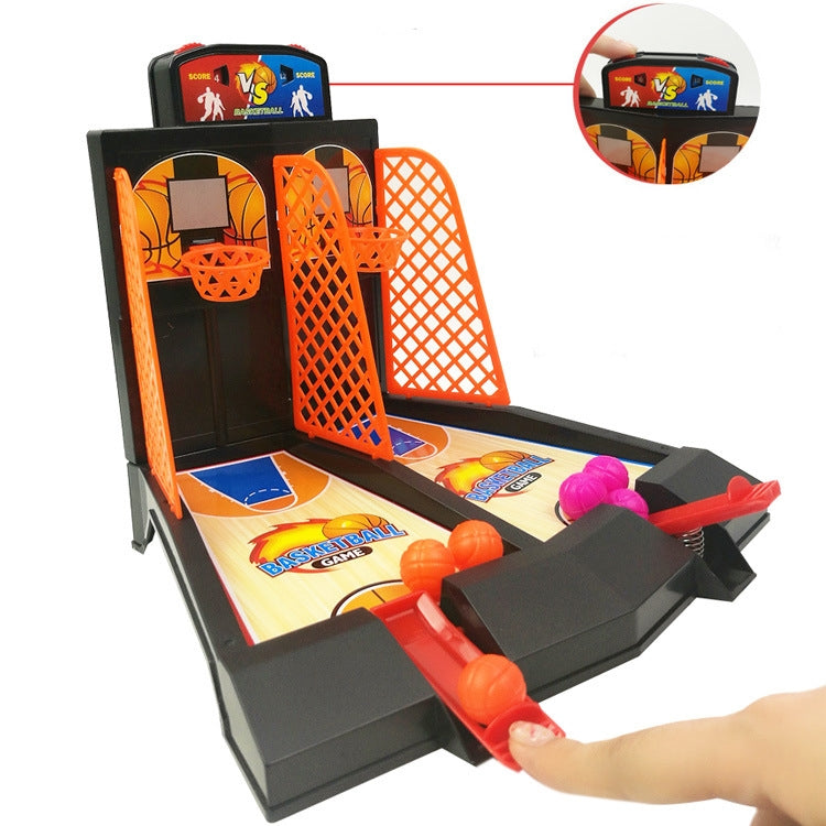 2 uds., juguetes de baloncesto de doble batalla, catapulta de dedo para niños, cancha de baloncesto, juego de disparos de escritorio para padres e hijos, 2 PCS Double Battle Basketball