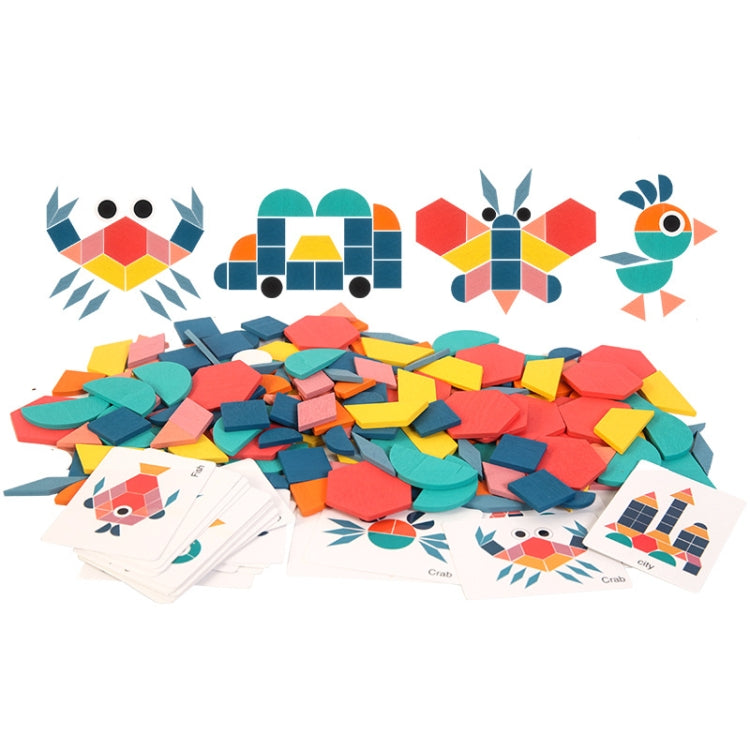 Rompecabezas de madera de 180 piezas con forma tridimensional, juguete para niños, rompecabezas de animales de educación temprana, 180 Pieces Animal Jigsaw