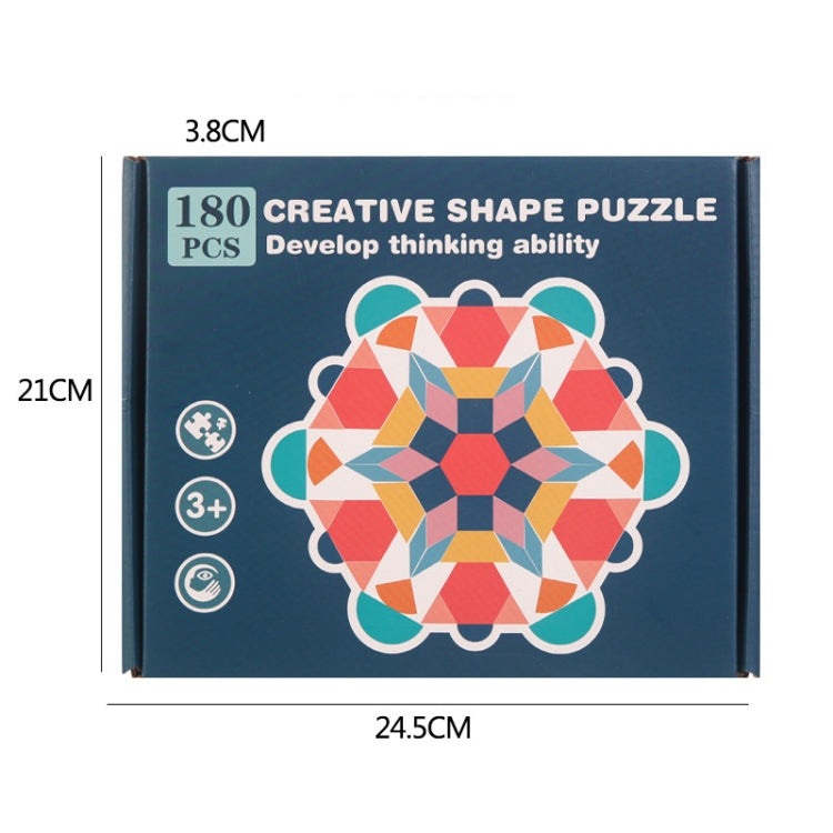 Rompecabezas de madera de 180 piezas con forma tridimensional, juguete para niños, rompecabezas de animales de educación temprana, 180 Pieces Animal Jigsaw
