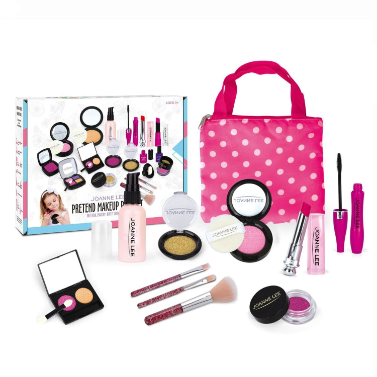 Juego de juguetes de cosméticos para niños Simulación de maquillaje para niñas Juguetes para juego de imitación, Estilo:, 11 PCS / Set Polka Dot Bag, 11 PCS / Set Graffiti Bag, 12 PCS / Set Sequin Bag, 12 PCS / Set Laser Bag