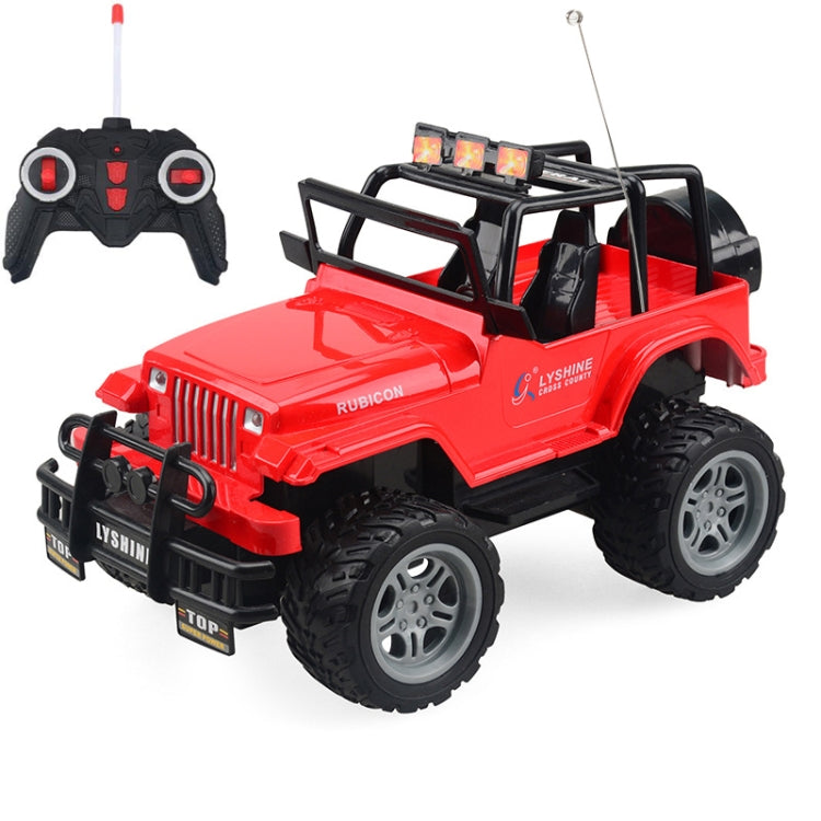 Juguete modelo de juguete de coche de Control remoto de cuatro vías eléctrico para niños, 1:18, Red SUV 6061