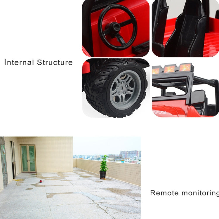Juguete modelo de juguete de coche de Control remoto de cuatro vías eléctrico para niños, 1:18, Red SUV 6061