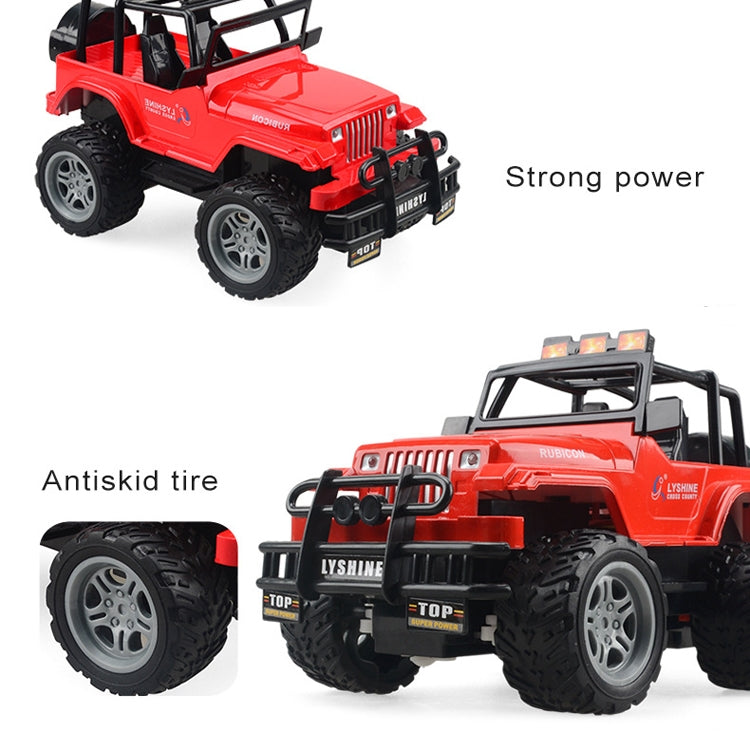 Juguete modelo de juguete de coche de Control remoto de cuatro vías eléctrico para niños, 1:18, Red SUV 6061