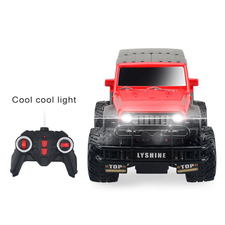 Juguete modelo de juguete de coche de Control remoto de cuatro vías eléctrico para niños, 1:18, Red SUV 6061