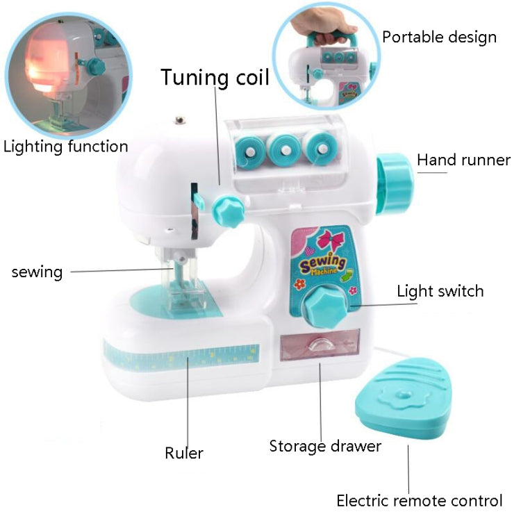 Máquina de coser eléctrica para niñas, pequeños electrodomésticos de juguete, juguete para jugar a las casitas, 7923 Small Size, 7920 Medium Size