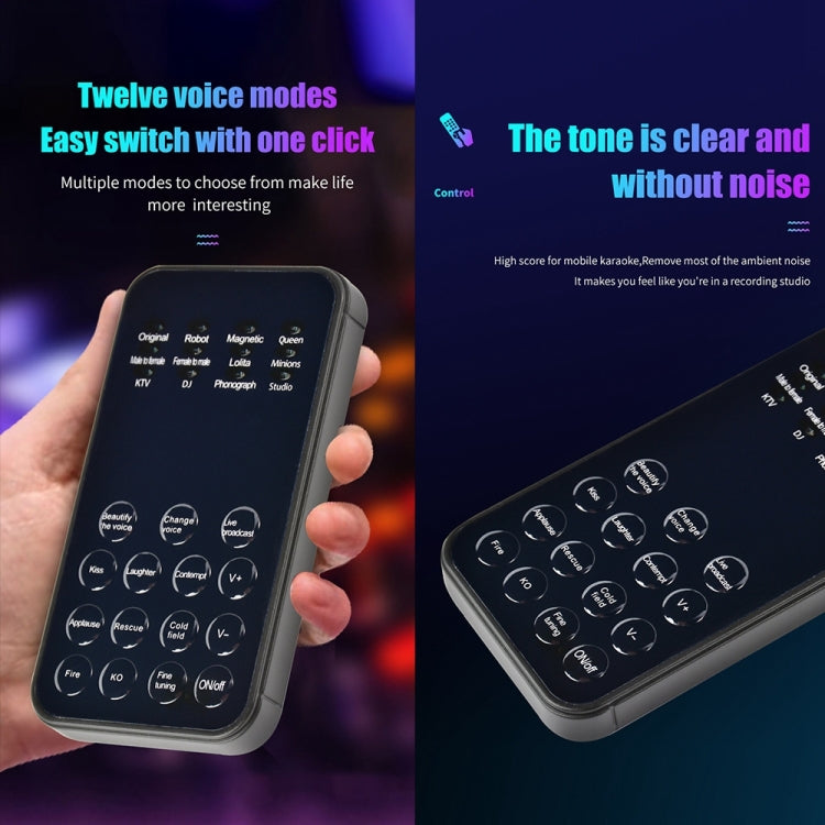 Mini cambiador de voz de tarjeta de sonido universal para teléfonos móviles y computadoras, S9