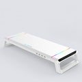 ICE COOREL T1 Monitor Soporte plegable para computadora portátil con estante aumentado con iluminación RGB e interfaz de expansión 4xUSB