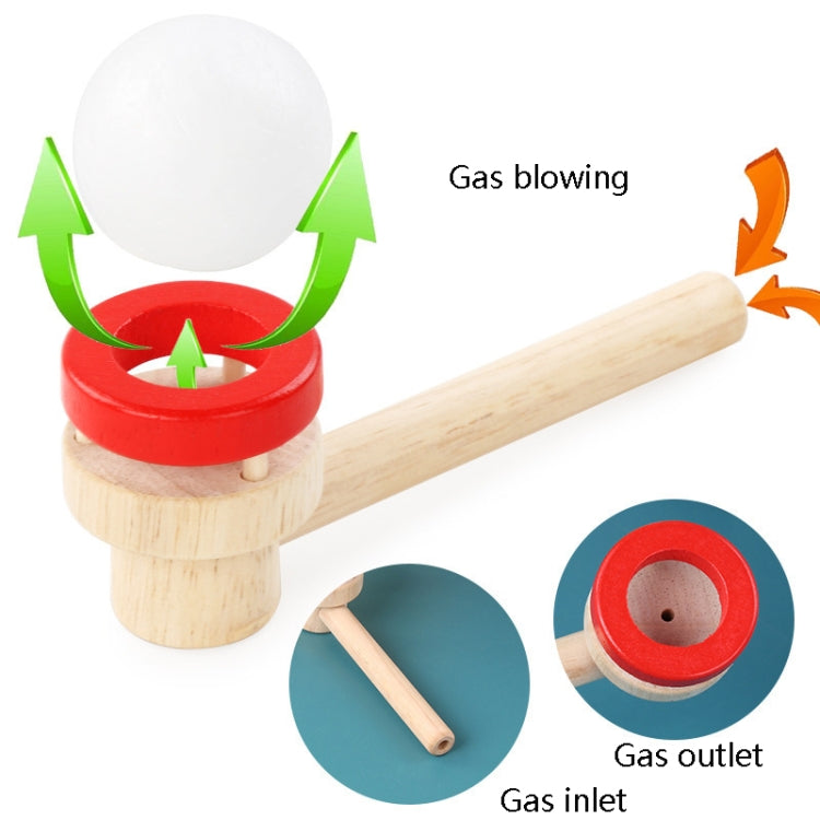 3 juegos de soplador de bolas suspendidas de madera, rompecabezas para niños, juguete de juego para padres e hijos, 3 PCS