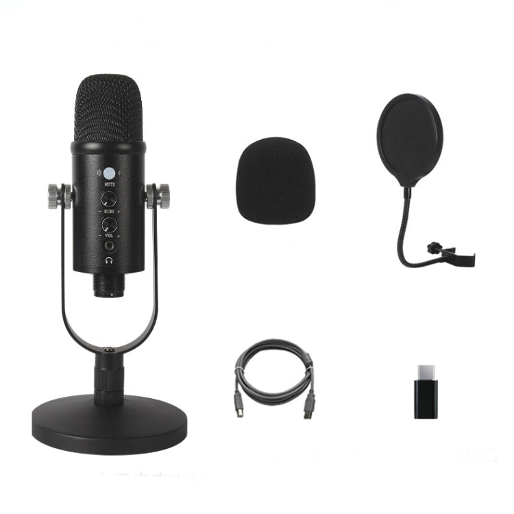 BM-86 Micrófono de condensador USB Grabación de voz Micrófono de computadora Conjunto de equipo de transmisión en vivo, Standard, Cantilever Bracket Set, Standard+Small Blowout Prevention Net