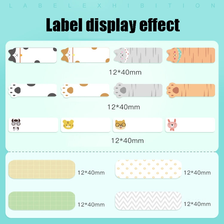 Etiqueta térmica de papel, etiqueta cosmética, etiqueta con nombre embotellado para impresora NIIMBOT D11, Transparent Sticker, Love, Finding Nemo, Cute Paradise, Birds and Flowers, Japanese Cuisine, Christmas Wishes, Snow Red, Snow Blue