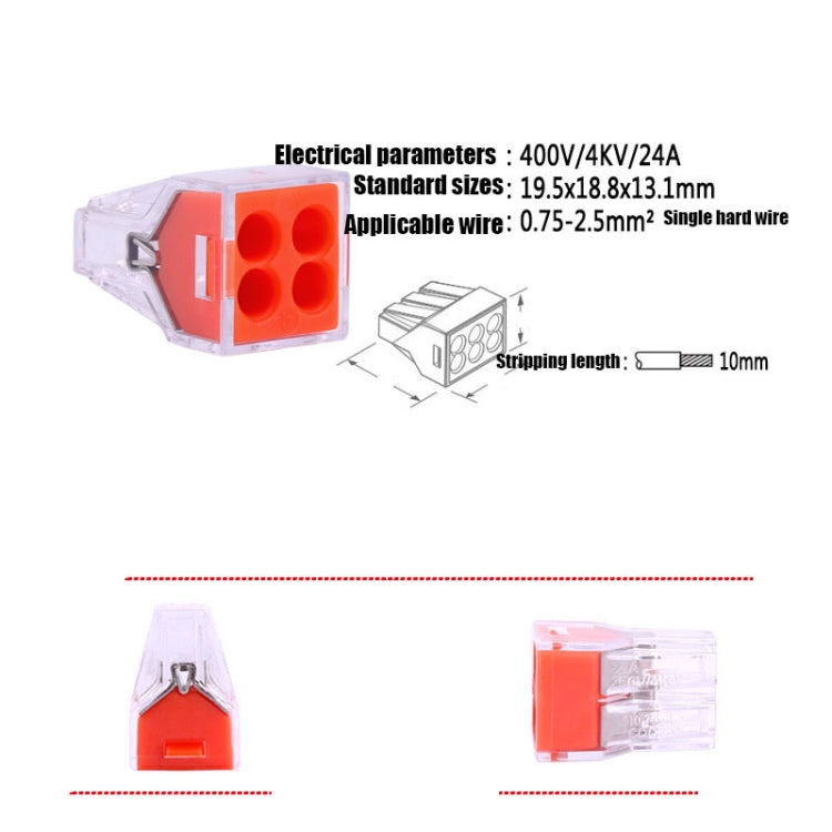 10 terminales de conector de cable rápido VSE-104.