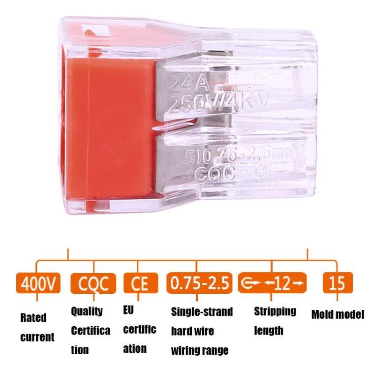 10 terminales de conector de cable rápido VSE-104.
