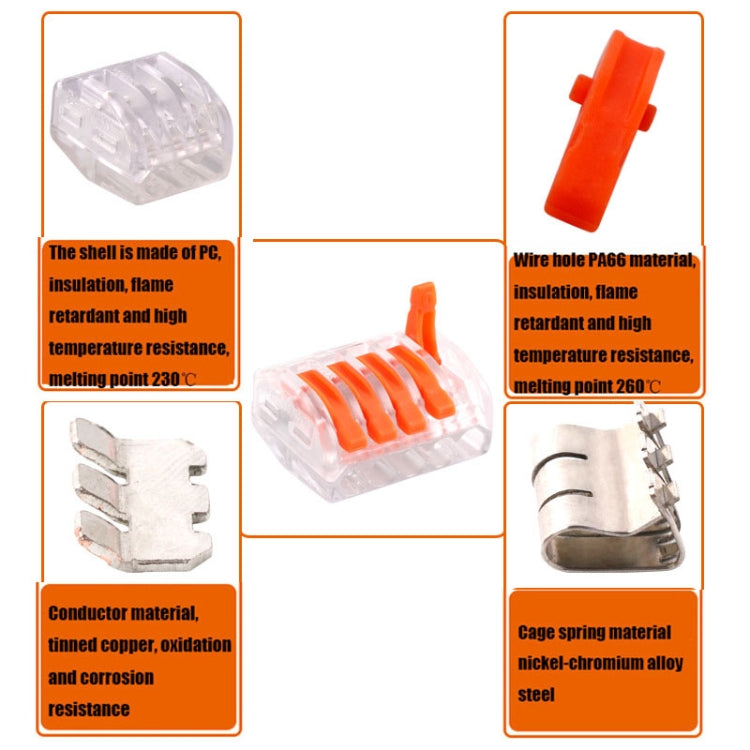 10 PCS VSE-415W Conector de cable Terminal transparente, VSE-415W