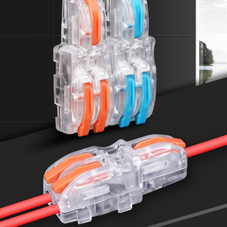 Terminal de conexión rápida de alambre de cobre a tope de alambre de rama multifunción de 10 piezas, F12 Orange Handle One in Two Out, F12 Blue Handle One in Two Out, F12 Yellow Handle One in Two Out, F13 Orange Handle One in Three Out                 ...