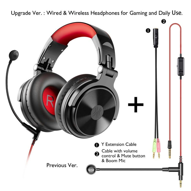 Auriculares OneOdio Game Anchor Wire Auriculares, With Bluetooth (Black & Red), Without Bluetooth (Green )