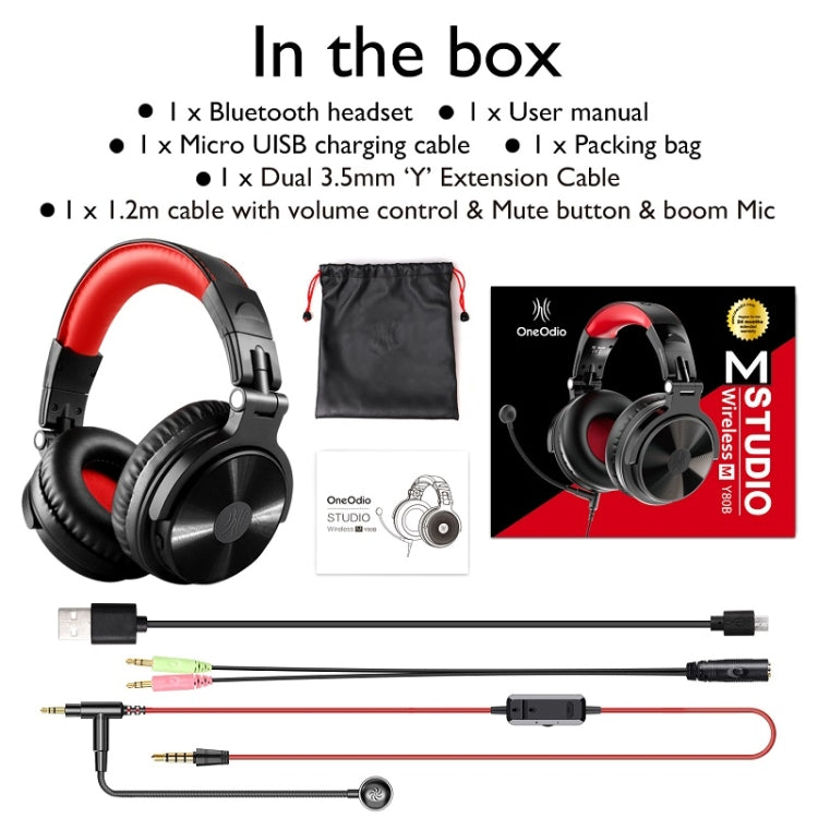 Auriculares OneOdio Game Anchor Wire Auriculares, With Bluetooth (Black & Red), Without Bluetooth (Green )