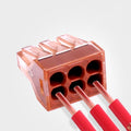 10 PCS VSELE VSE-606A Conector rápido de cable de bloque de terminales multifunción de cuatro orificios