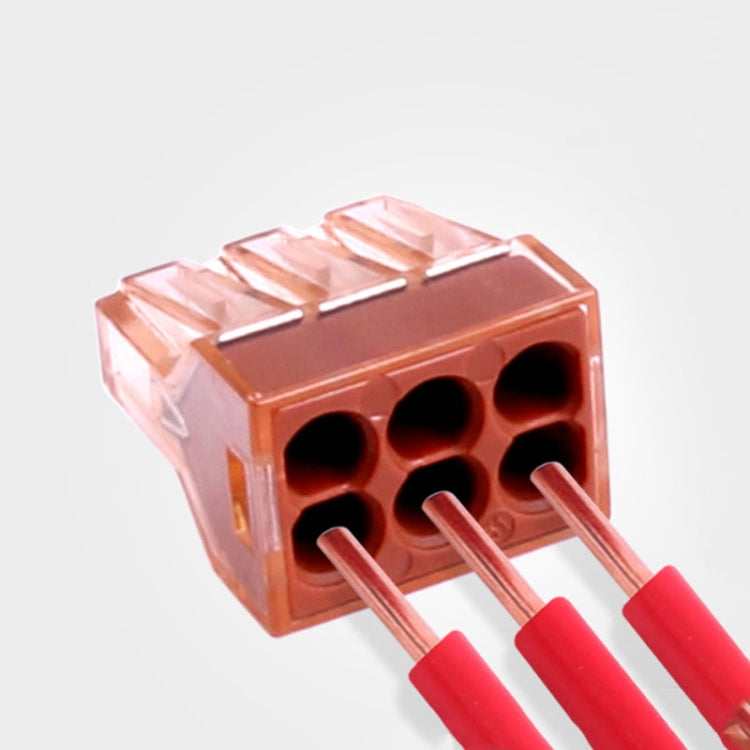 10 PCS VSELE VSE-606A Conector rápido de cable de bloque de terminales multifunción de cuatro orificios