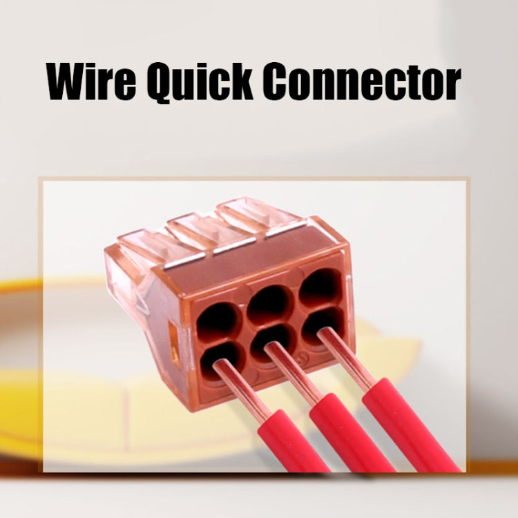 10 PCS VSELE VSE-606A Conector rápido de cable de bloque de terminales multifunción de cuatro orificios