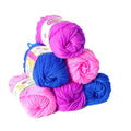 DIY Girl Knitting Bufanda Sombrero Hilo de lana, entrega de color al azar, Knitting Wool