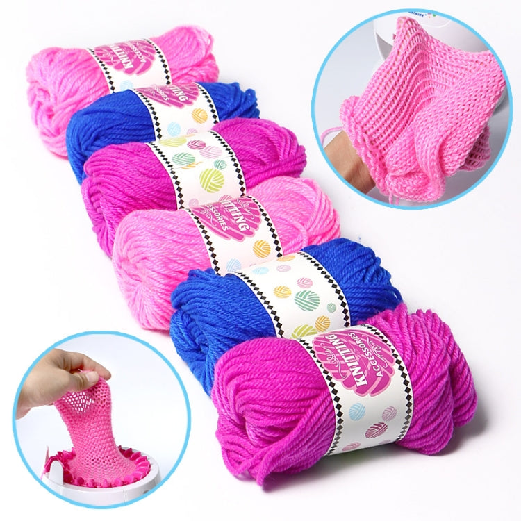 DIY Girl Knitting Bufanda Sombrero Hilo de lana, entrega de color al azar, Knitting Wool